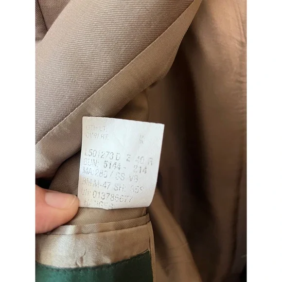 Lauren Ralph Lauren Men's Classic Fit Suit Blazer Jacket Brown Size 40R